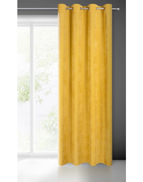 Zdjęcie: Zasłona gotowa Julie 140x250 cm musztardowy EUROFIRANY