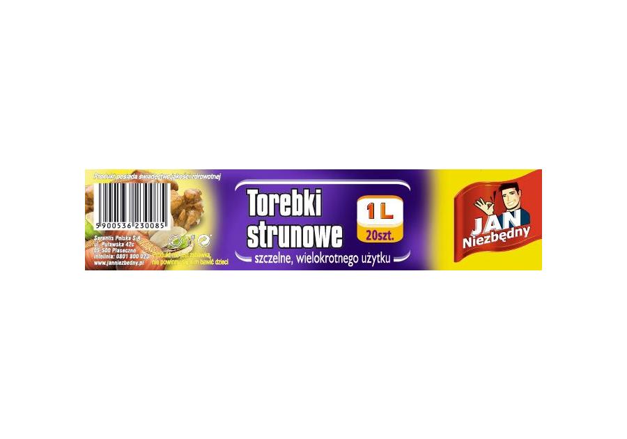 Zdjęcie: Torebki strunowe 1 L - 20 szt. JAN NIEZBĘDNY