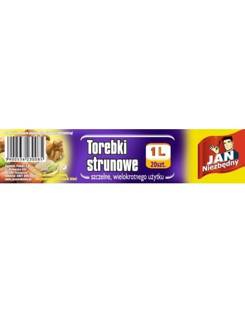 Zdjęcie: Torebki strunowe 1 L - 20 szt. JAN NIEZBĘDNY