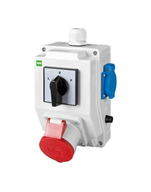 Zdjęcie: Rozdzielnica siłowa RS z wyłącznikiem L-0-P, 3P+N+Z 32A, 2P+Z 230V ELEKTRO-PLAST