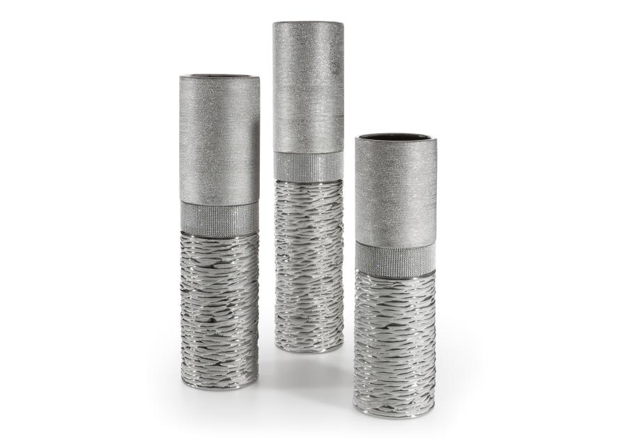 Zdjęcie: Wazon Marte 15x15x60 cm srebrny EUROFIRANY