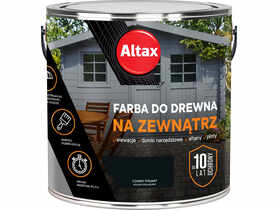 Farba do drewna na zewnątrz 2,5 L czarny półmat ALTAX