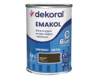 Zdjęcie: Emalia ftalowa Emakol Strong brązowy 0,9 L DEKORAL