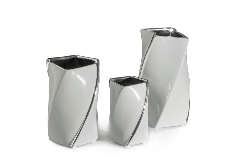 Zdjęcie: Wazon Kelsi 15x15x25 cm popiel-srebrny EUROFIRANY