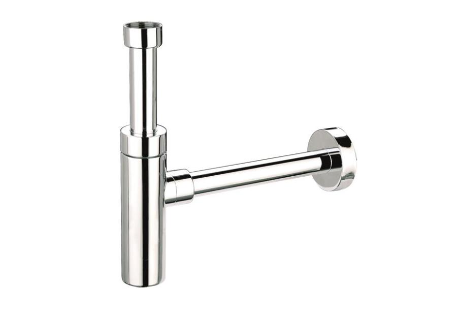 Zdjęcie: Syfon umywalkowy butelkowy dekoracyjny 1.1/4x32 bez spustu chrom MCALPINE