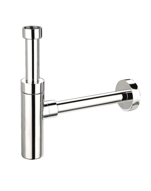 Zdjęcie: Syfon umywalkowy butelkowy dekoracyjny 1.1/4x32 bez spustu chrom MCALPINE