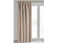 Zdjęcie: Zasłona gotowa Logan na taśmie 135x270 cm beżowy EUROFIRANY