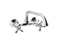 Zdjęcie: Bateria umywalkowo-zlewkozmywakowa Roma chrom, U 25 cm INVENA