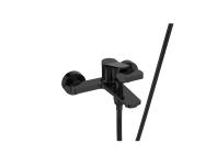 Zdjęcie: Bateria wannowa z zestawem natryskowym Alonia czarny połysk INVENA