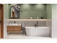 Zdjęcie: Bateria wannowa z zestawem natryskowym Alonia czarny połysk INVENA