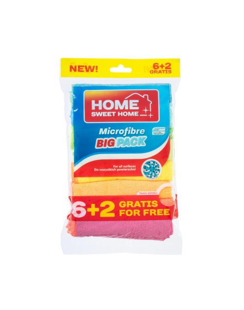 Zdjęcie: Mikrofibra uniwersalna 6+2 multipack HOME SWEET HOME