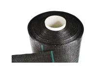 Zdjęcie: Tkanina PP ogrodnicza PR843/40 czarna, zielone paski co 20 cm, 2xUV rozcinana TRANS-PAL