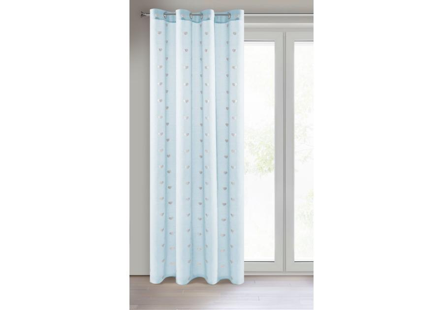 Zdjęcie: Firana gotowa Benay 140x250 cm niebieski EUROFIRANY