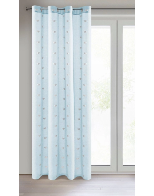 Zdjęcie: Firana gotowa Benay 140x250 cm niebieski EUROFIRANY