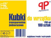 Zdjęcie: Kubki transparentne do wrzątku 0,2 L - 100 szt. PP PROFESSIONAL