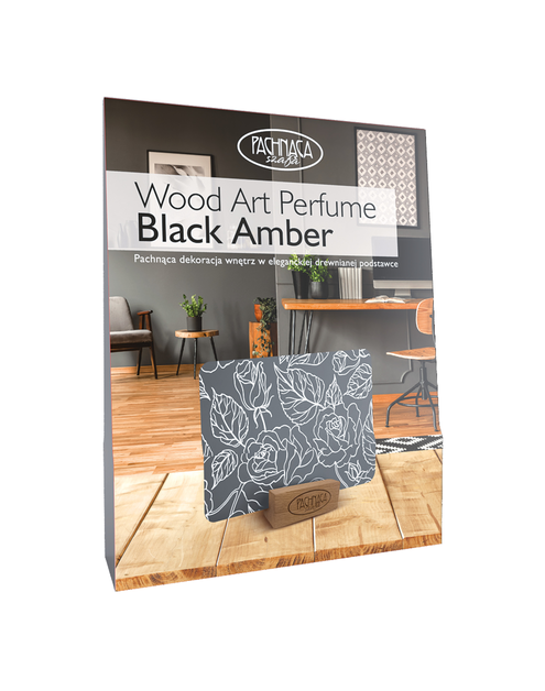 Zdjęcie: Odświeżacz wood art. perfume black amber PACHNĄCA SZAFA