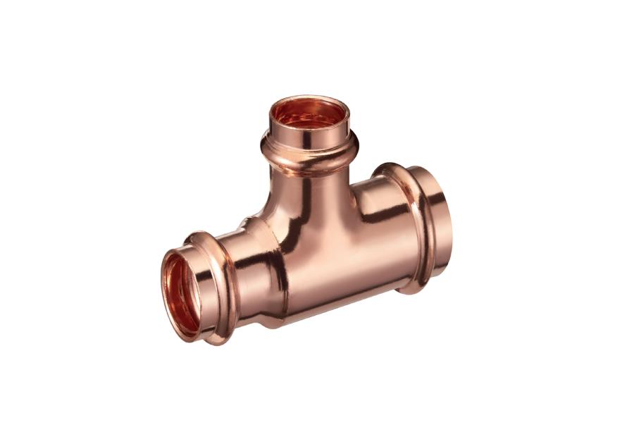 Zdjęcie: Trójnik redukcyjny zaciskany do wody 18x15x18 profil V CALIDO