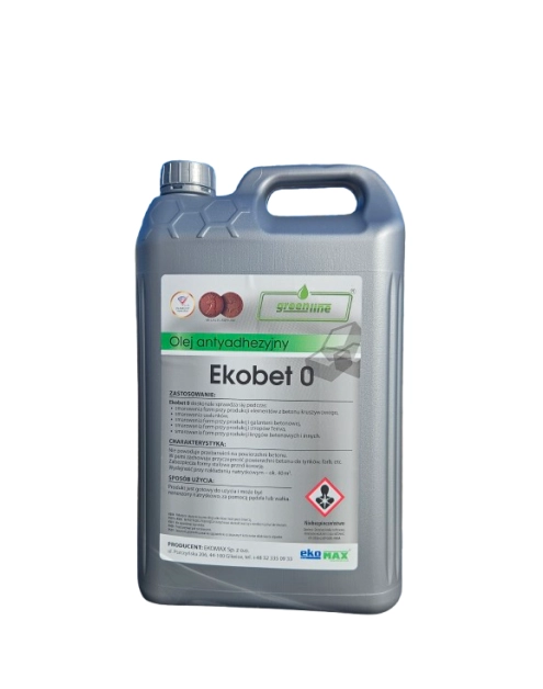 Zdjęcie: Płyn Ekobet 0 zapobiegający przyleganiu betonu do szalunku 5 L EKOMAX