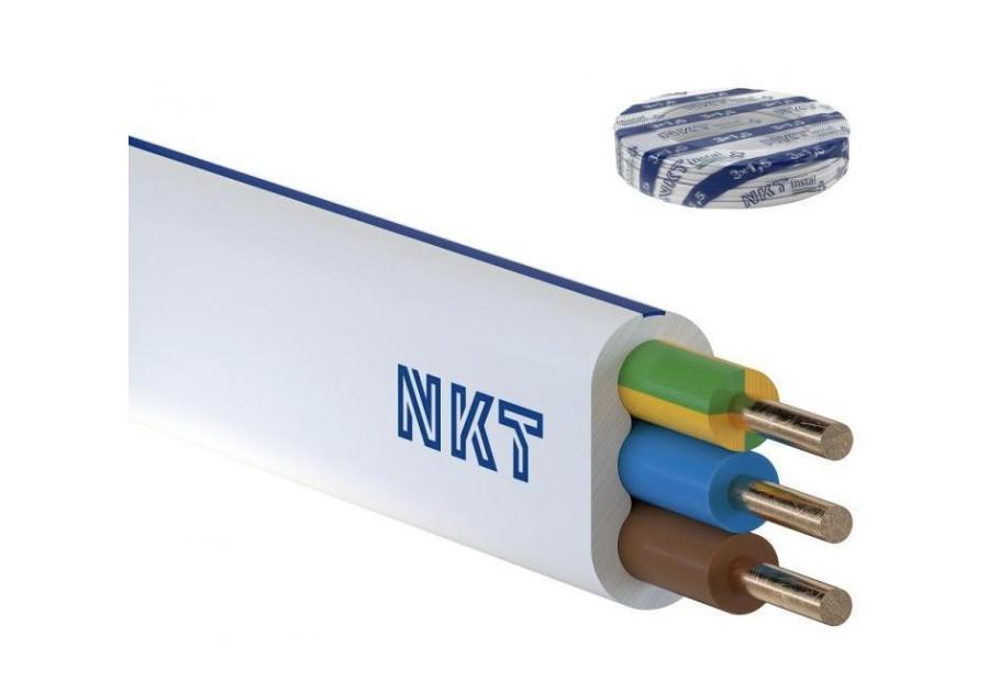 Zdjęcie: Przewód YDYp instal PLUS żo 3x1,5 450/750 3x1,5 NKT
