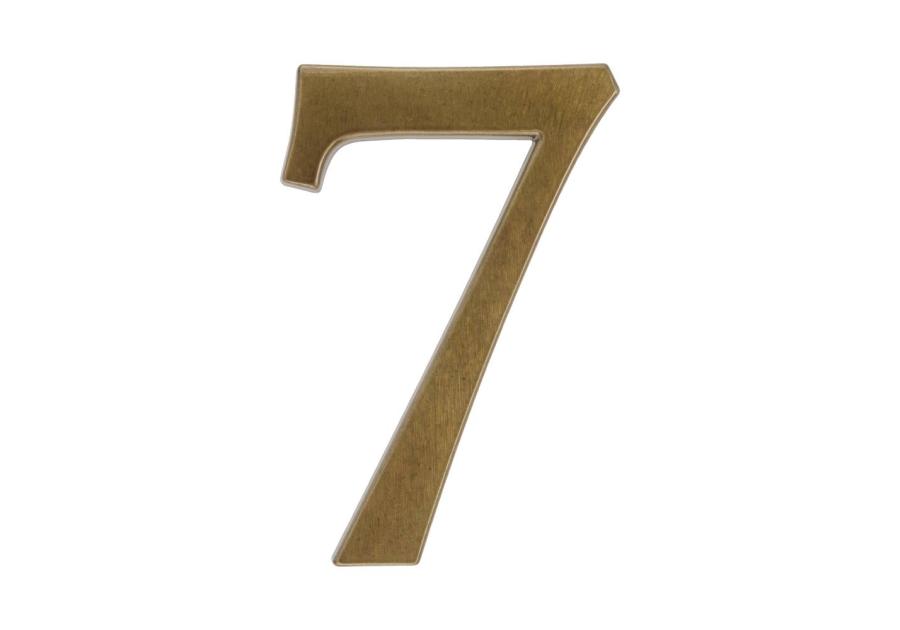 Zdjęcie: Cyfra aluminiowa 7, kolor brąz 190 mm METRO
