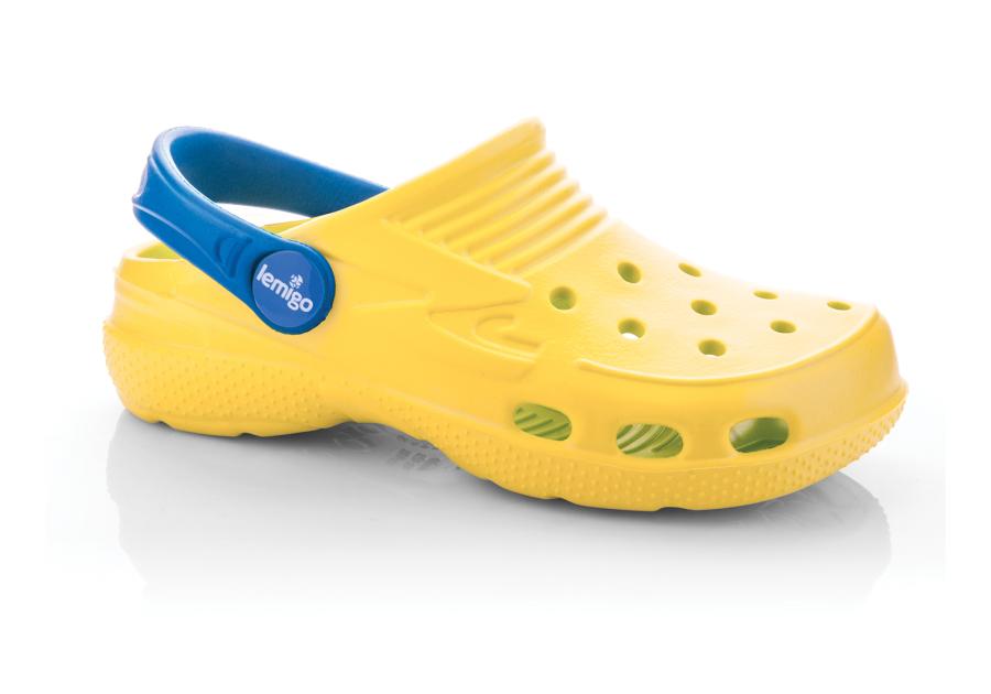 Zdjęcie: Klapki Lemigoose 881 rozmiar 34 giallo 128c/azurro 2727c LEMIGO