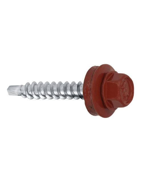 Zdjęcie: Wkręty do blachy farmery 4,8x25 mm czerwone WKRĘT-MET