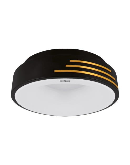 Zdjęcie: Plafoniera SMD Librus Led C 24W kolor czarny/złoty STRUHM