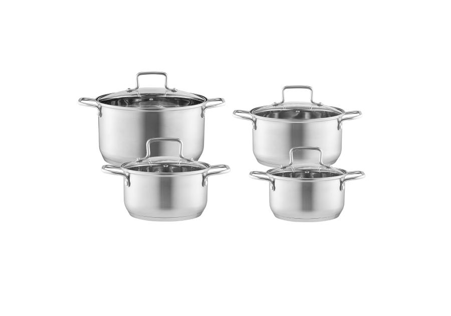 Zdjęcie: Komplet garnków ze stali nierdzewnej Hugo 8-elementowy AMBITION