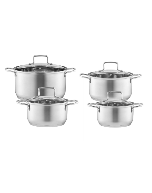 Zdjęcie: Komplet garnków ze stali nierdzewnej Hugo 8-elementowy AMBITION