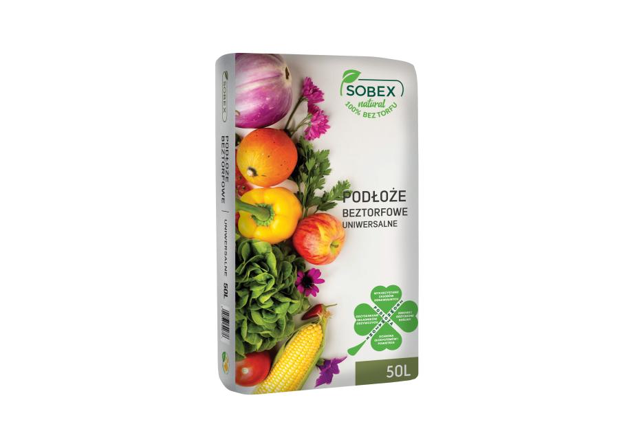 Zdjęcie: Podłoże beztorfowe uniwersalne 50 L SOBEX