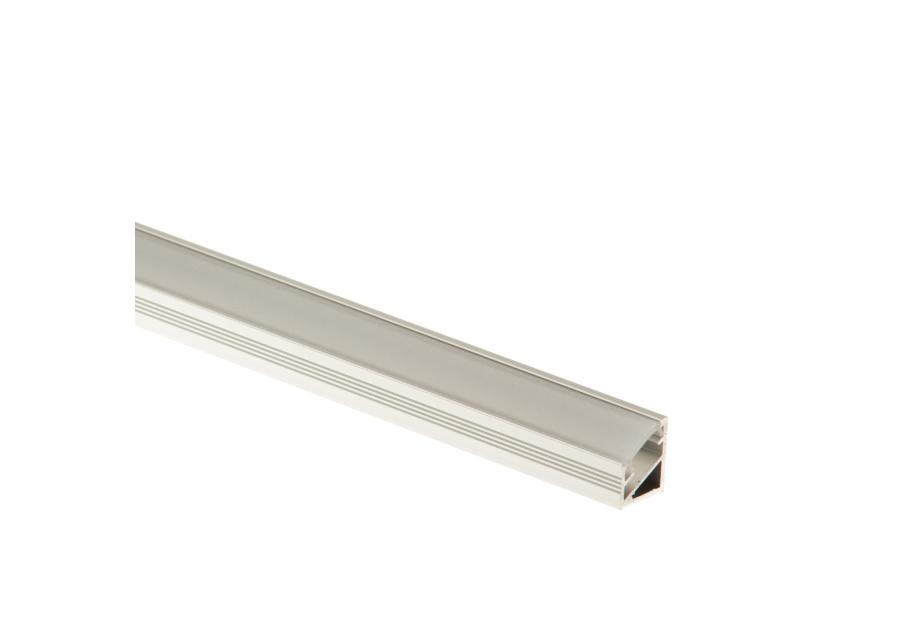 Zdjęcie: Kształtownik kątowy 30 do taśmy LED 14x16,5 mm - 1 m osłonka mrożona CEZAR