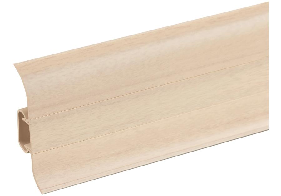 Zdjęcie: Listwa przypodłogowa PVC Premium Classic 22x59 mm; 2,20 m Jesion Jasny Mat CEZAR
