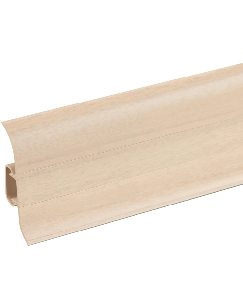 Zdjęcie: Listwa przypodłogowa PVC Premium Classic 22x59 mm; 2,20 m Jesion Jasny Mat CEZAR