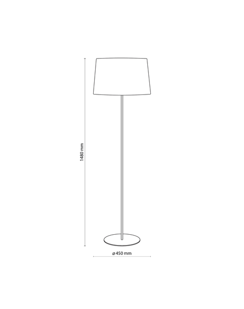 Zdjęcie: Lampa podłogowa Maja black/white 5547 TK LIGHTING