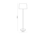 Zdjęcie: Lampa podłogowa Maja black/white 5547 TK LIGHTING