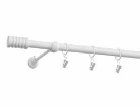 Karnisz pojedynczy 19 mm Porto 240 cm biały GARDINIA