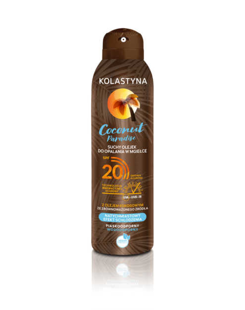 Zdjęcie: Olejek do opalania w mgiełce SPF20 Coconut Paradise 0,15 L suchy KOLASTYNA