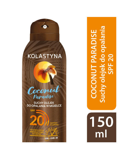 Zdjęcie: Olejek do opalania w mgiełce SPF20 Coconut Paradise 0,15 L suchy KOLASTYNA