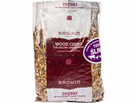 Zrębki wędzarnicze, śliwa, 450 g, średnie KL8 BROWIN