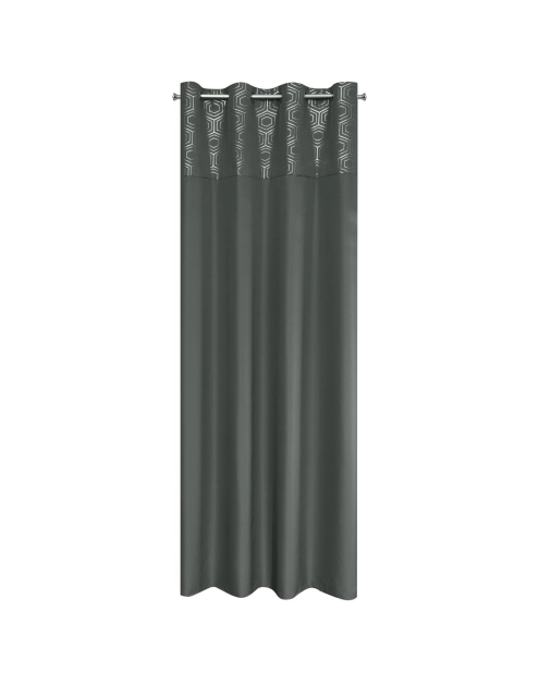 Zdjęcie: Zasłona gotowa Dafne 140 x 240 cm grafitowy EUROFIRANY