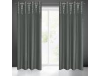Zdjęcie: Zasłona gotowa Dafne 140 x 240 cm grafitowy EUROFIRANY