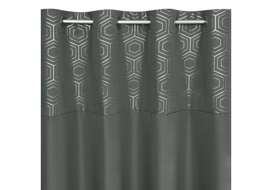 Zdjęcie: Zasłona gotowa Dafne 140 x 240 cm grafitowy EUROFIRANY