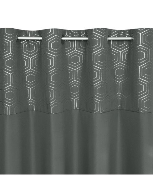 Zdjęcie: Zasłona gotowa Dafne 140 x 240 cm grafitowy EUROFIRANY