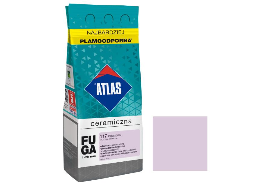 Zdjęcie: Fuga ceramiczna 117 fioletowy, alubag, 2 kg ATLAS