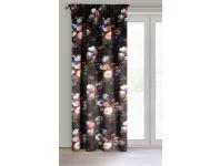 Zdjęcie: Zasłona gotowa Karen na taśmie 140 x 270 cm czarny EUROFIRANY