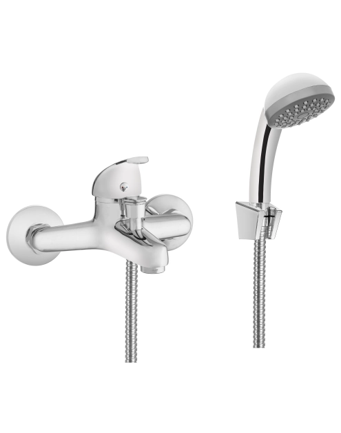 Zdjęcie: Bateria wannowa z zestawem natryskowym Perea chrom INVENA