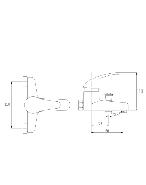 Zdjęcie: Bateria wannowa z zestawem natryskowym Perea chrom INVENA