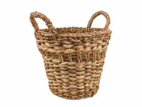 Koszyk z trawy morskiej z uchwytami 30x30x26/33 cm TIN TOURS