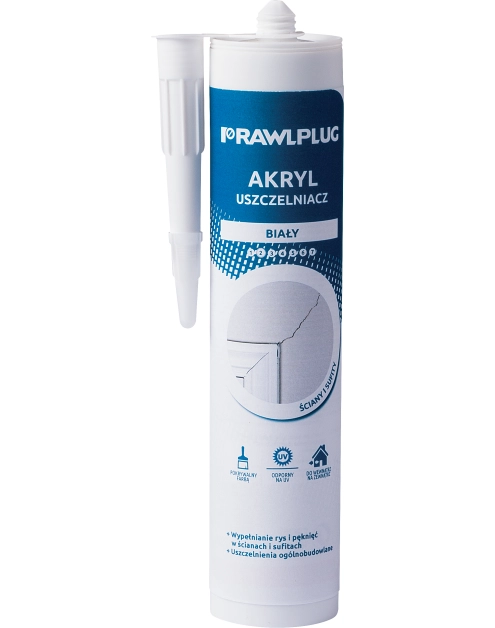 Zdjęcie: Uszczelniacz akrylowy biały 300 ml RAWLPLUG