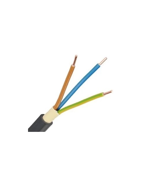 Zdjęcie: Kabel elektroenergetyczny YKY 3x2,5 żo 0,6/1kV (krążek 100 m) ELEKTROKABEL